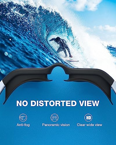 ZIONOR Swim Goggles, Upgraded G1 Polarized Swimming Goggles Anti-Fog for Adult Men Women A7 (Polarized + Bright Smoke) - Image 5