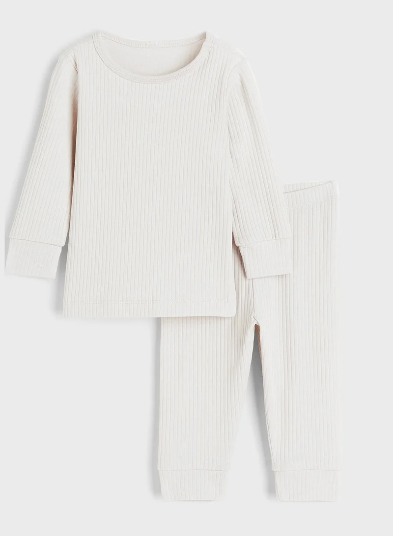 اتش اند ام Kids Ribbed Cotton Set