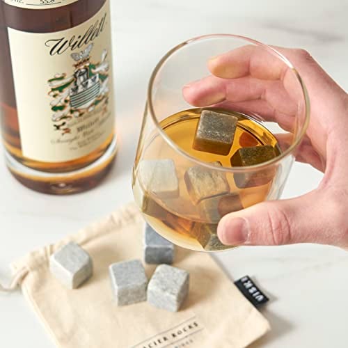 Viski Glacier Rocks Soapstone Cubes, Reusable Whiskey Stones, Ice Cube for Bourbon, Scotch, Gin, Cognac, Home Bar, Drink Accessories, 9-Piece Set - Image 4