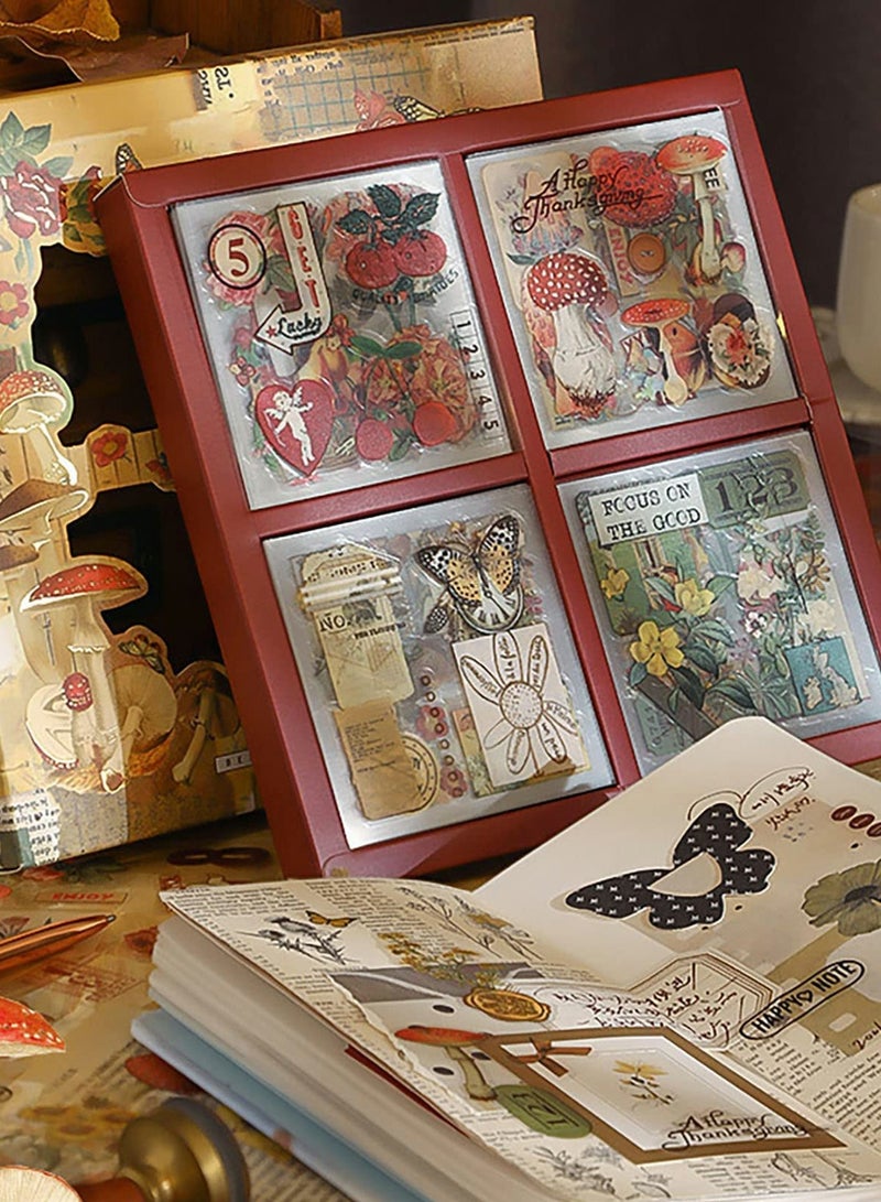 SOLARAE Vintage Floral Plant Sticker Set for Scrapbooking, Laptop Decoration, Journal Planning, Card Making, and Diary Embellishment. Perfect for Creative Projects! - Image 3