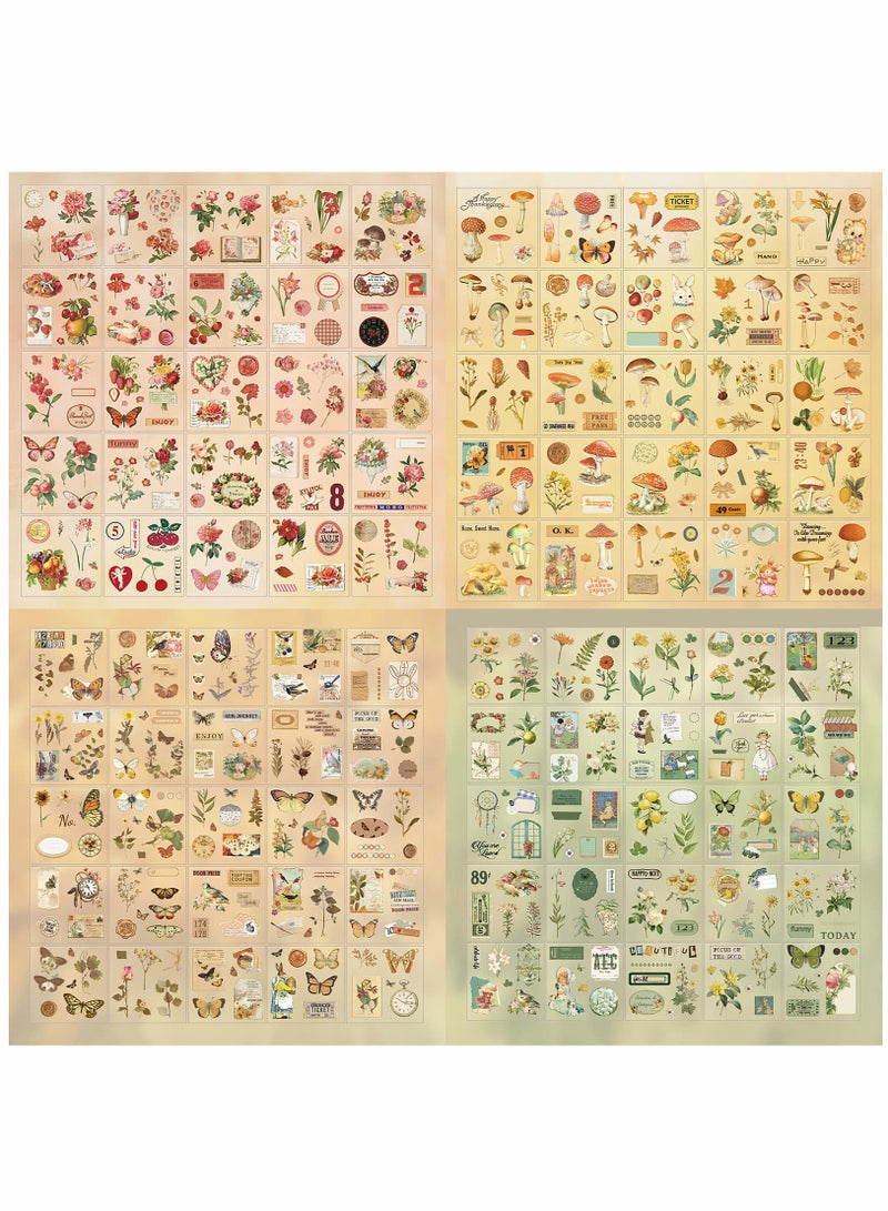 SOLARAE Vintage Floral Plant Sticker Set for Scrapbooking, Laptop Decoration, Journal Planning, Card Making, and Diary Embellishment. Perfect for Creative Projects! - Image 4