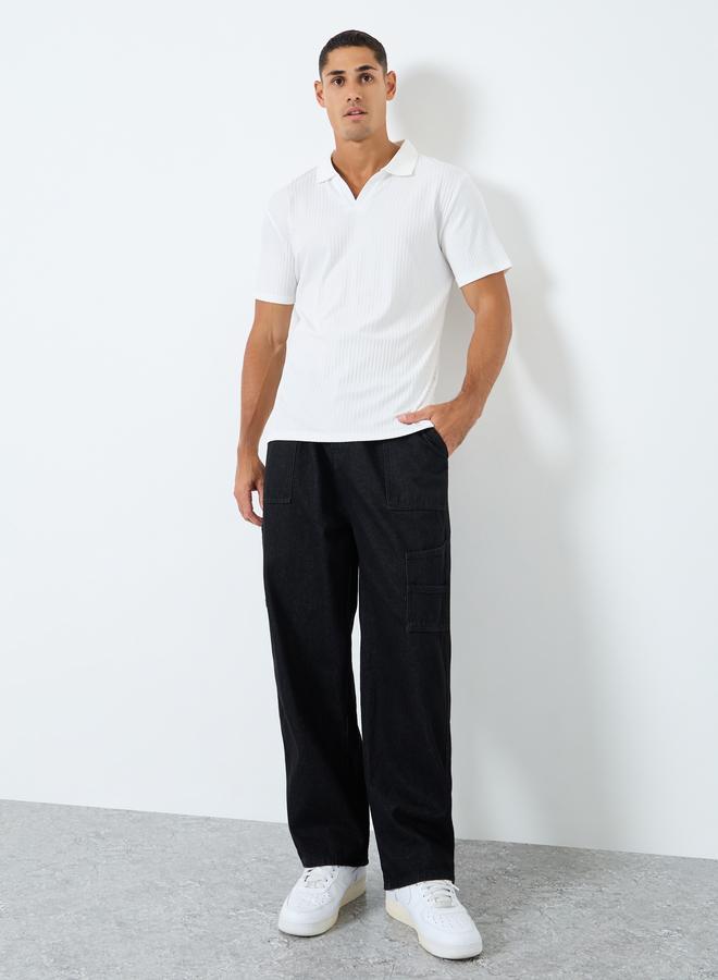 ستايلي بنطال جينز بجيوب كارجو - Image 2