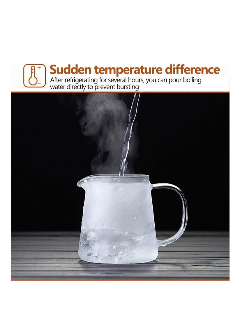 Glass Tea Dispenser, Heat Resistant Tea Fair Cup, Glass Teapot with Removable Stainless Steel Infuser, Borosilicate Glass Tea Pots for Blooming and Loose Leaf Tea Maker (550ml, C) - Image 4