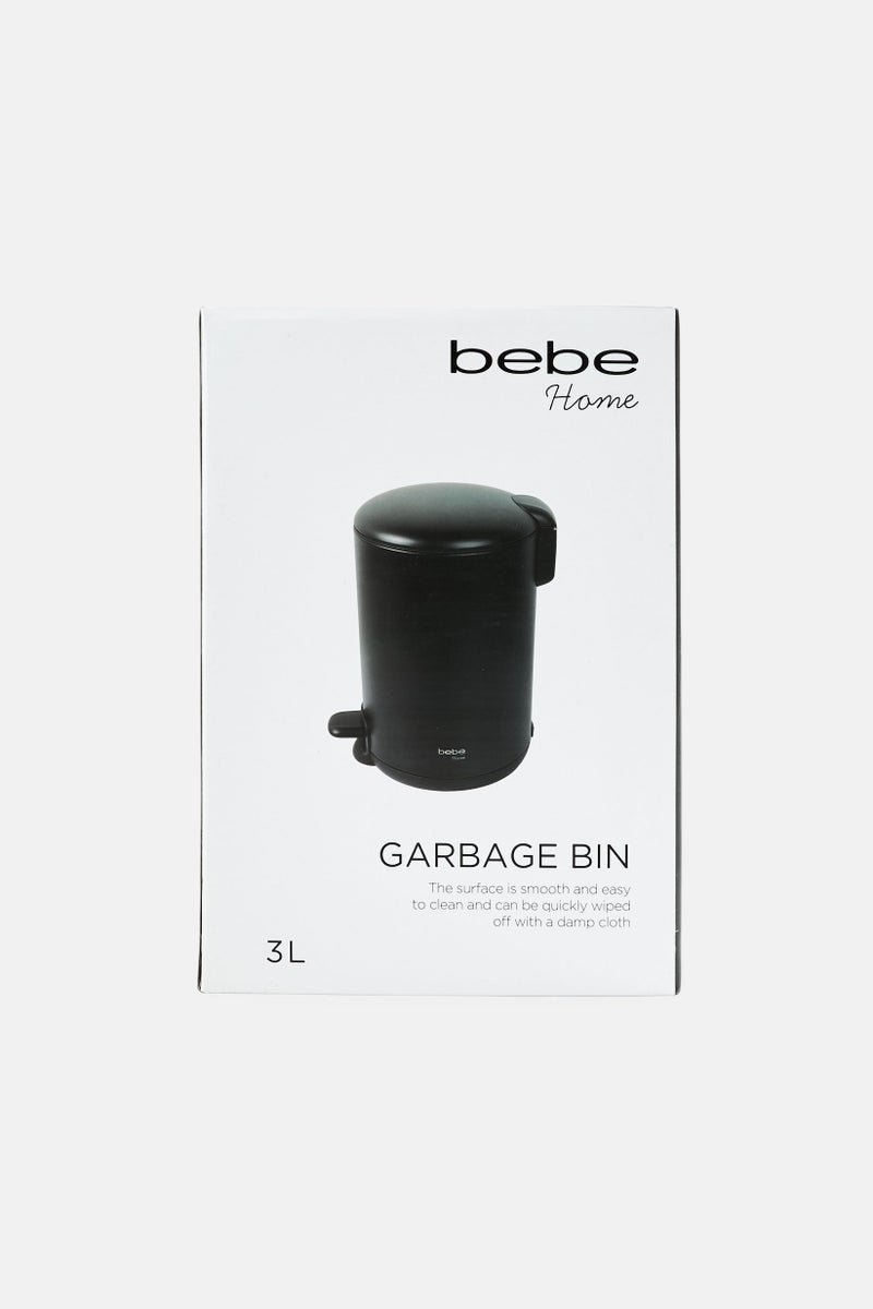 Bebe Home سلة مهملات 3 لتر، سوداء - Image 4