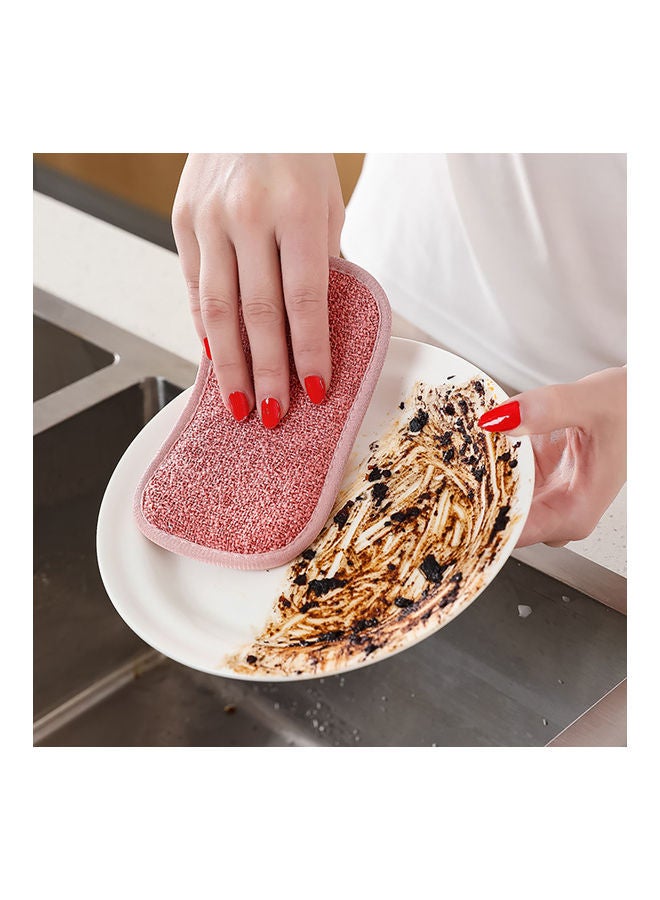 NIBEMINENT Double-Sided Good Absorption Microfiber Elastic Cleaning Rag Grey 16.5x9.3cm - Image 2