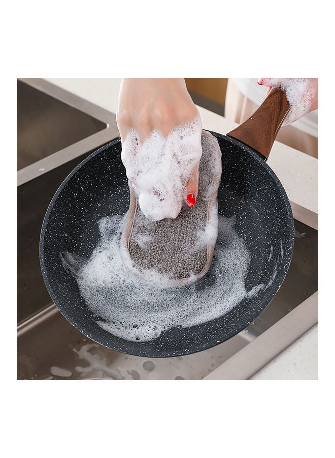 NIBEMINENT Double-Sided Good Absorption Microfiber Elastic Cleaning Rag Grey 16.5x9.3cm - Image 3