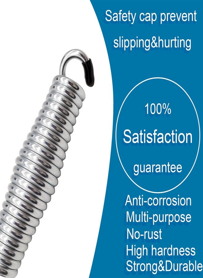 BLASCOOL Porch Swing Springs Heavy Duty - 1500Lbs Silver Hammock Chair Spring,Hanger Ceiling Mount Spring(Pack of 2) - Image 3