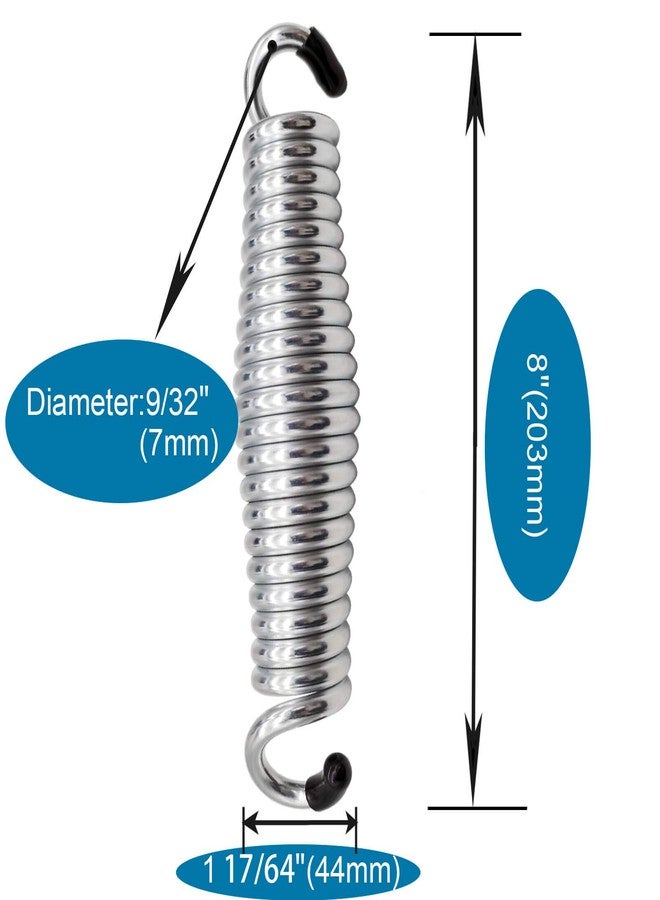 BLASCOOL Porch Swing Springs Heavy Duty - 1500Lbs Silver Hammock Chair Spring,Hanger Ceiling Mount Spring(Pack of 2) - Image 2