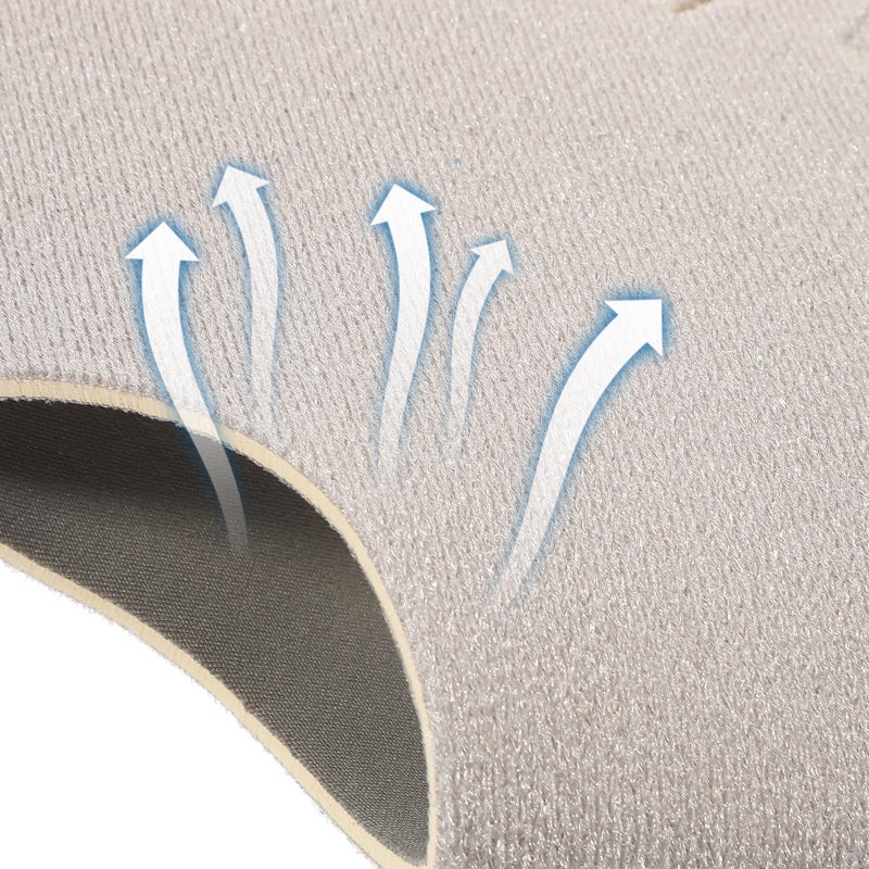 Adjustable Gray Ankle Compression Sleeve Breathable Support Wrap for Sports Fitness Injury - Image 5