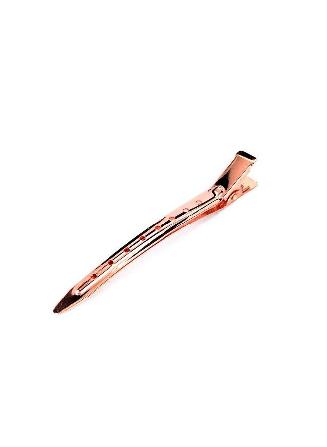 Kitsch مشابك شعر لتصفيف الشعر وتقسيمه مشابك شعر التمساح | مشابك شعر منقار البط للشعر الطويل | مشابك تصفيف الشعر | مشابك أسطوانية للشعر القصير | مشابك شعر أنيقة 6 قطع (ذهبي وردي) - Image 4