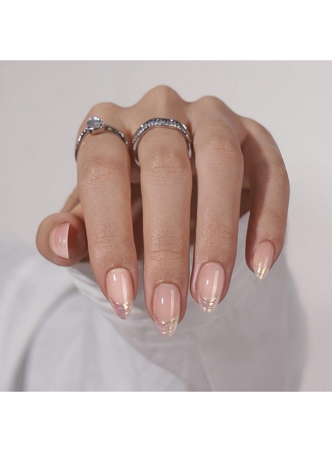 بي تي آرت بوكس أظافر صناعية قصيرة بلون اللوز - أظافر صناعية قصيرة بلون اللوز من أورورا الفرنسية، أظافر لاصقة للشتاء كهدية، أظافر لاصقة طبيعية للغاية وملائمة للغاية في 16 مقاسًا - مجموعة 30 أظافر صناعية، أثينا - Image 1