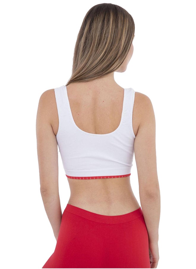 Carina - Carina Cotton Wireless Bra - white - Image 1