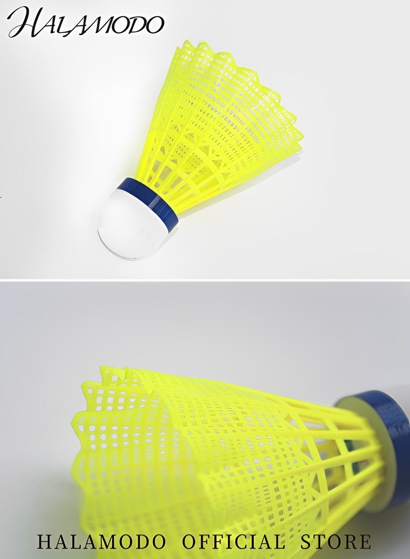 HALAMODO 6PCS Nylon Badminton Shuttlecocks Stable & Sturdy High Speed  Badminton Birdies Foam Ball Head Professional Training Shuttlecock for Outdoor & Indoor Sports  - Image 2