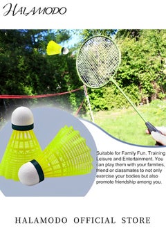 HALAMODO 6PCS Nylon Badminton Shuttlecocks Stable & Sturdy High Speed  Badminton Birdies Foam Ball Head Professional Training Shuttlecock for Outdoor & Indoor Sports  - Image 4
