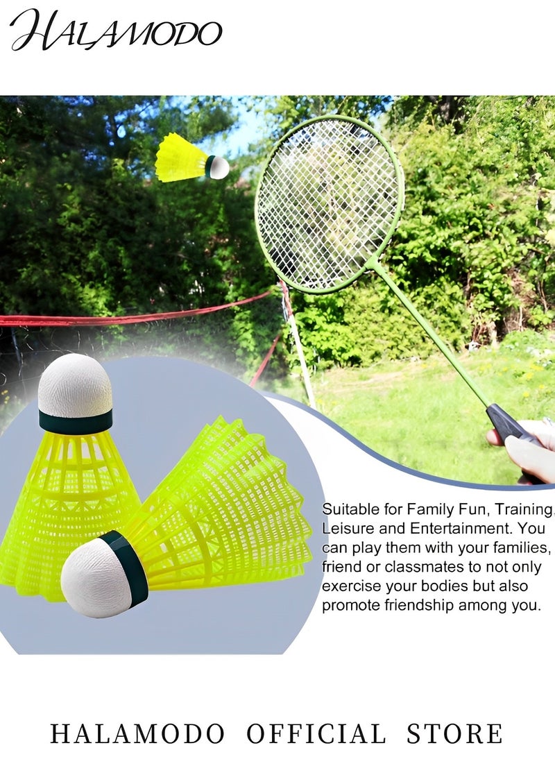 HALAMODO 6PCS Nylon Badminton Shuttlecocks Stable & Sturdy High Speed  Badminton Birdies Foam Ball Head Professional Training Shuttlecock for Outdoor & Indoor Sports  - Image 4