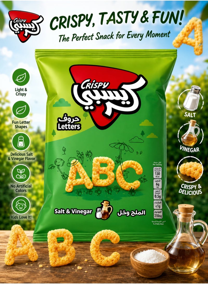 Crispy ABC Snack Chips, 25g (Pack of 6) | Crispy & Crunchy Potato Chips | Tasty Snack for Kids & Adults - Image 3