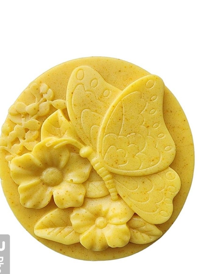 Aura By Sciian Turmeric & Rice Powder Soap | All Skin Types | Bath for Women | Handmade Bar | Enriched with Rice Extract and Turmeric Root Powder | Natural Bathing Soap 100g - Image 3
