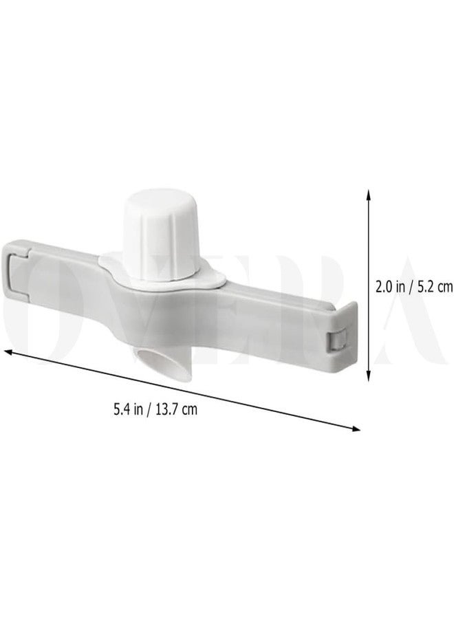 Overa Milk Powder Seal Bag Sealers Sticks Food Bag Clips Seal Grip Clips Bag Clips with Cap Pour Spout Food Freshness Clamp Discharge Nozzle Pp Snack. (6) - Image 2