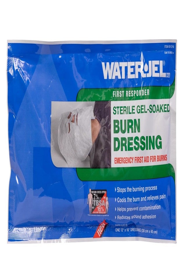 علامة المياه ضمادة حروق WaterJel مقاس 12 بوصة × 16 بوصة من Safeguard Medical - Image 1