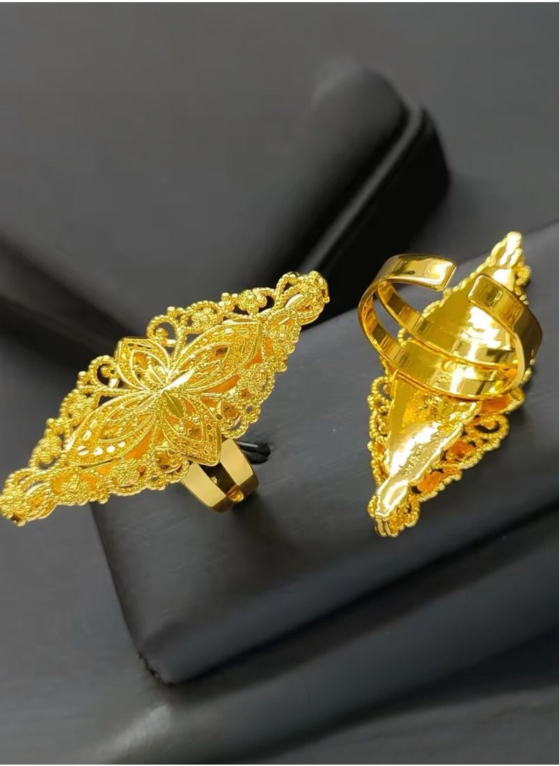 GOLDMAX - 21k Gold Plated Ring For Women One Size - Image 1