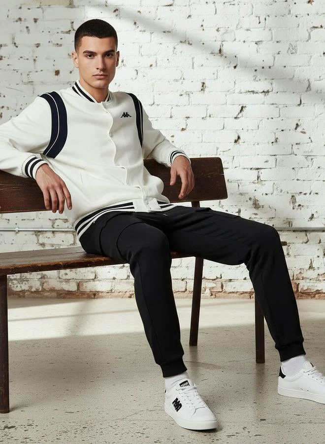 كابا Kappa Men Logo Embroidered Varsity Jacket