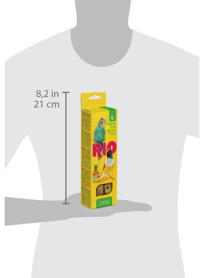 RIO Sticks for Budgies and Exotic birds with tropical fruit 2x40g - Image 3