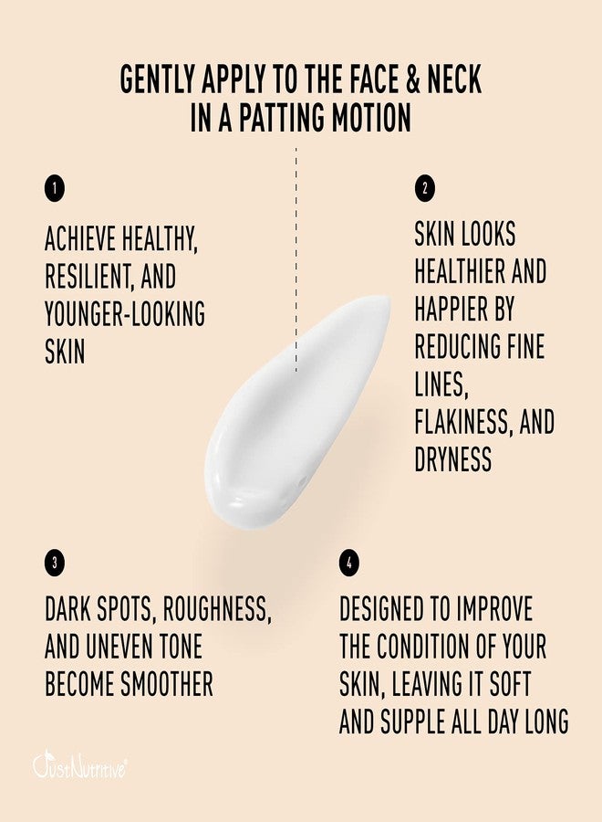 Just Nutritive Anti-Aging Nutritive Facial Lotion | Anti-Aging Treatment | Nutritive ingredients to help your skin repair and renew itself | Wrinkle Treatment | Eye Bags | Fine Lines 8 fl oz - Image 5