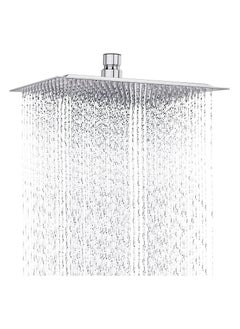 Generic Large shower head, size 30 cm x 30 cm, heavy duty square shower head, high pressure 304 stainless steel, brushed nickel rain shower head, modern waterfall shower head  - Image 2