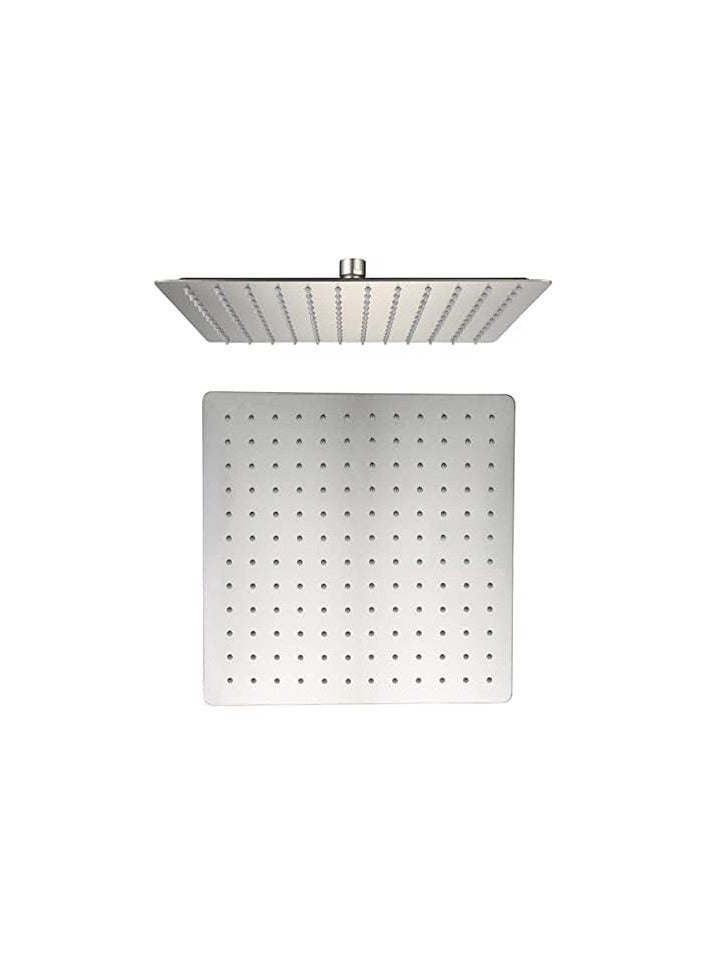 Large shower head, size 30 cm x 30 cm, heavy duty square shower head, high pressure 304 stainless steel, brushed nickel rain shower head, modern waterfall shower head  - Image 1