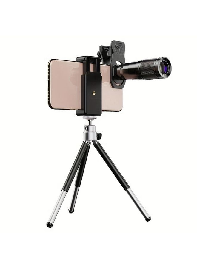 Apexel 22X Telephoto Lens Black Wide Angle Macro Tripod For iPhone Android Smartphone - Image 4