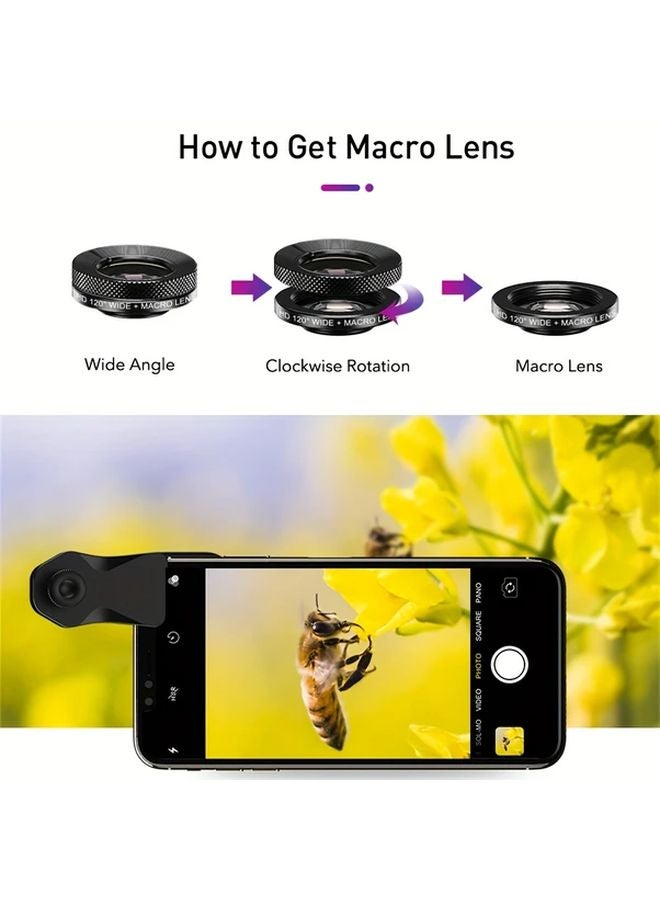 Apexel 22X Telephoto Lens Black Wide Angle Macro Tripod For iPhone Android Smartphone - Image 5