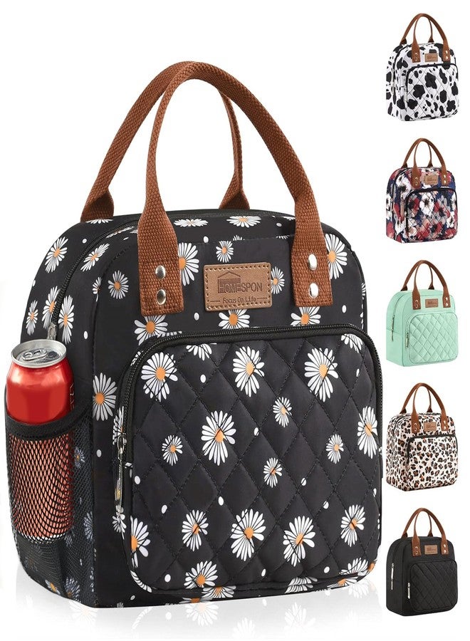 HOMESPON Insulated Lunch Bag for Women Men Ladies Work Adult Cool Tote Box Container with Side Pockets - Image 1
