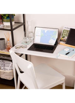 AnneFish Office Table with Organizer Modern Style Simple Computer Desk Home Study Writing Gaming PC Table Set  - Image 5