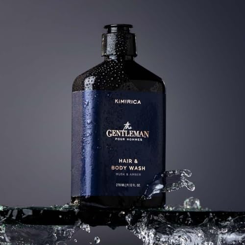 Kimirica The Gentleman Niacinamide Hair & Body Wash -270ml|Enriched with high-performance and restorative blend of Vetiver, Patchouli, and Niacinamide - Image 2