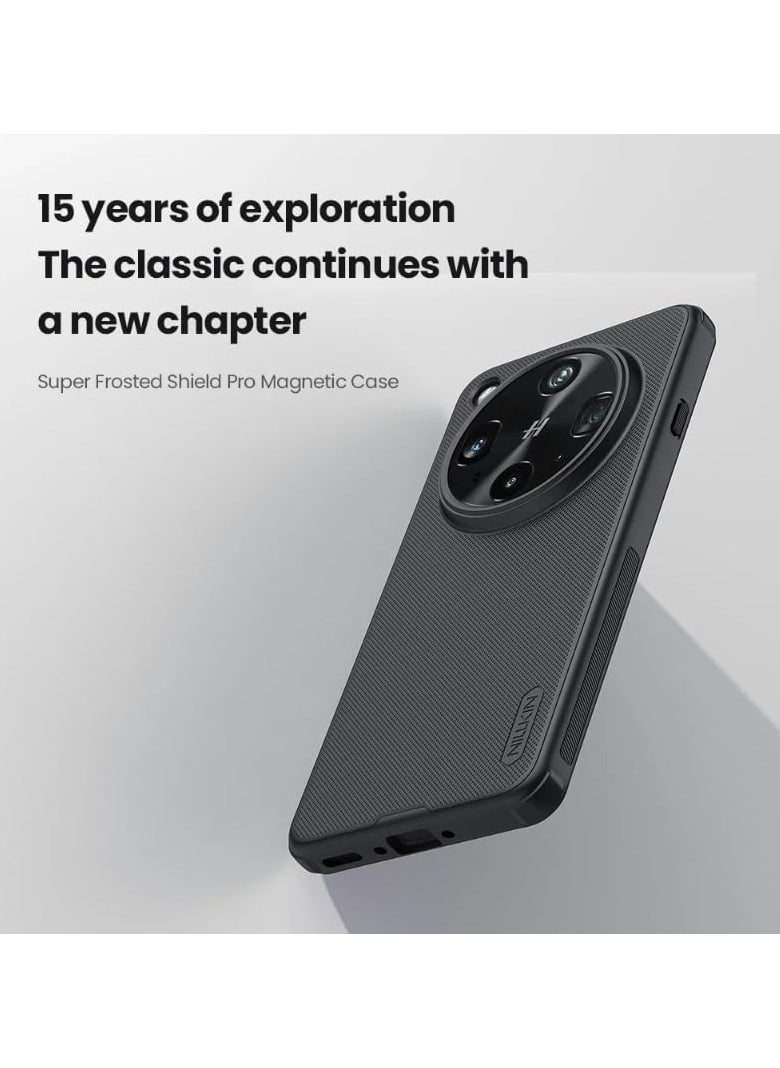 General - Magnetic Case Compatible Oppo Find X8 Ultra Case with Built-in Magnetic and Frosted Shield Matte Drop Protection Drop-proof PC Hard Back Case - Image 1