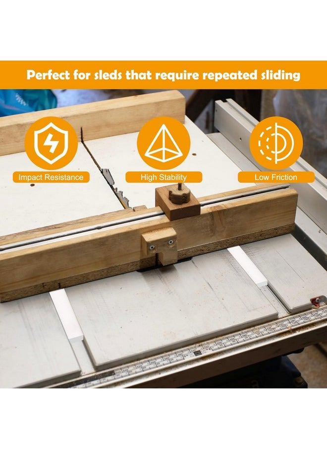 Catcan - 4PCS Crosscut Sled, Catcan Table Saw Sled Kit with Predrilled Holes and 25 Screws, 3/4" x 3/8" x 17" Miter Bars for Table Saw for T Tracks Woodworking, Router Table and Bandsaws (4) - Image 1