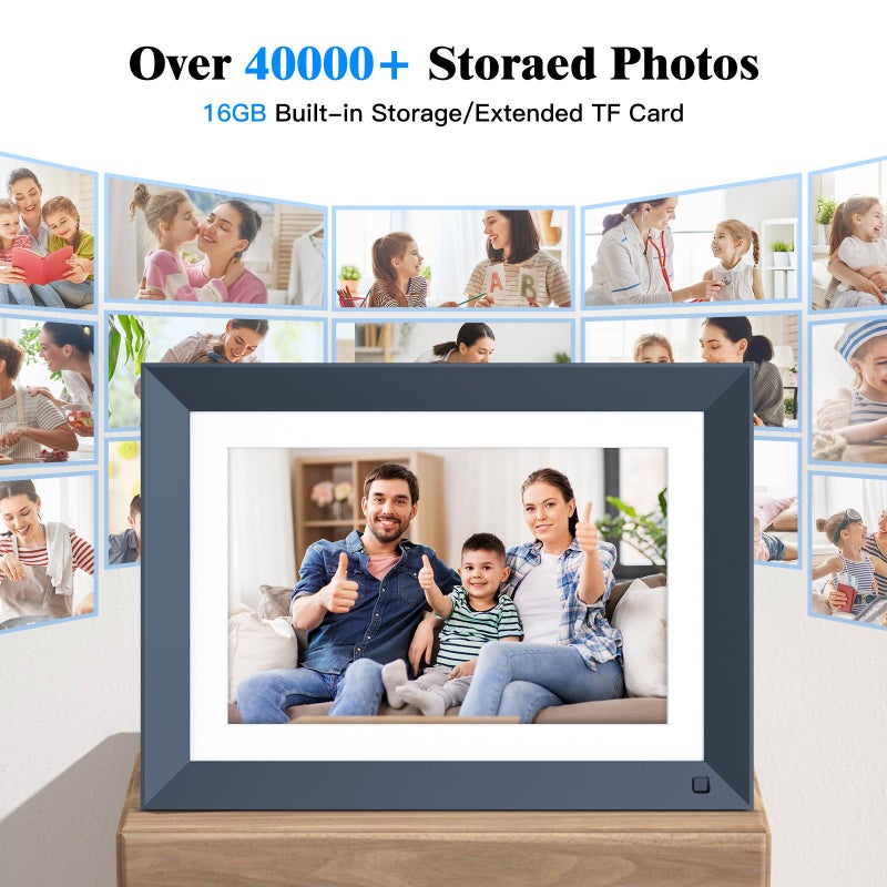 Nethgrow 10.1-inch Digital Picture Frame Smart-Photo-Frame - Digital Frame with 1920 * 1200 IPS Touch Screen, Auto Rotate, 16GB Storage, Load Photos Videos from Phone via App or Email, Birthday Gifts for Mom - Image 4
