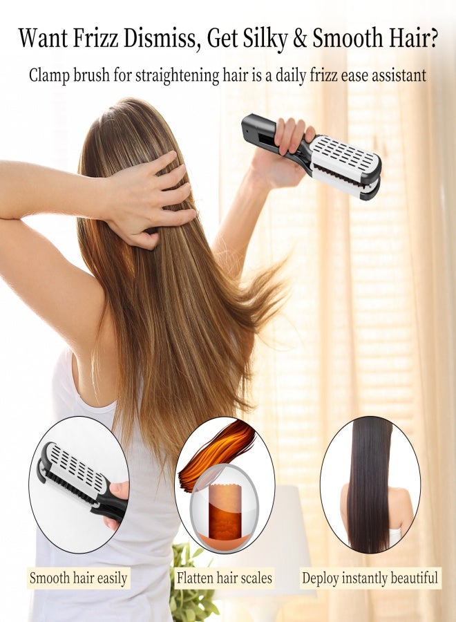 Aiseely Hair Straightener Professional Hairdressing Tool Duplex Brush Hair Straightening Clamp - Image 5
