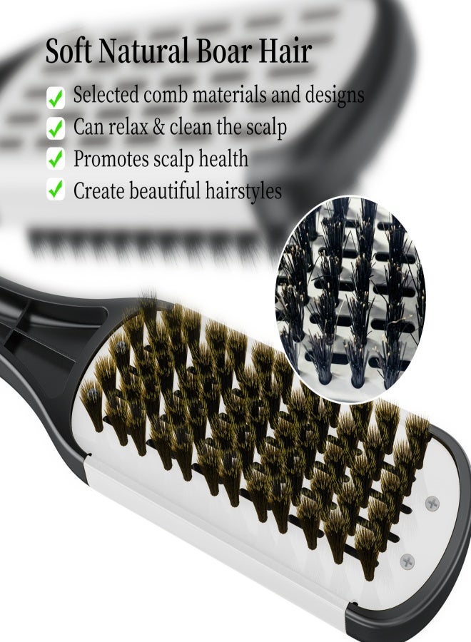 Aiseely Hair Straightener Professional Hairdressing Tool Duplex Brush Hair Straightening Clamp - Image 3