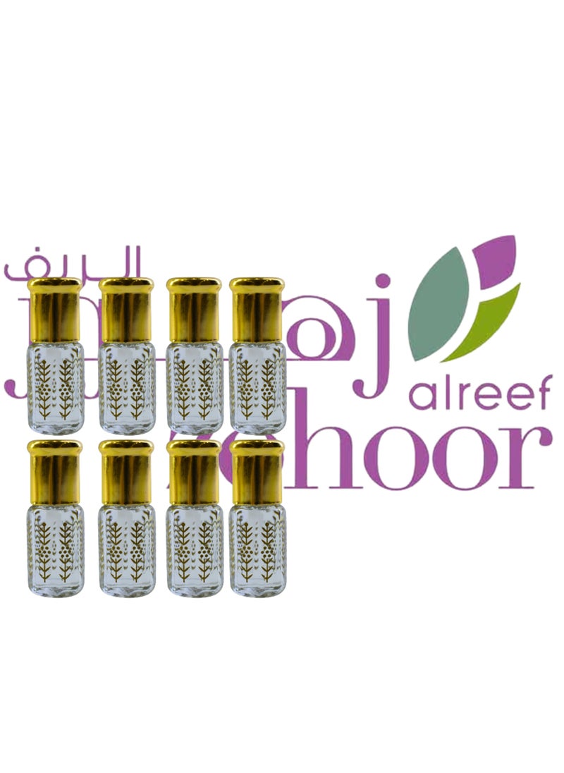 Zohoor alreef - 8 Pieces Natural Zohoor Alreef Fragrance Perfume Oil 3 Ml - Image 1