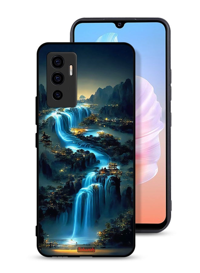 Tolwak Vivo V23e Protective Case Cover Waterfall Art - Image 1