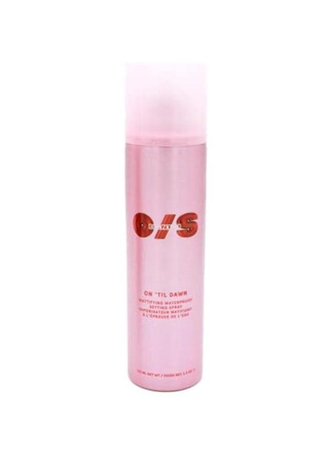 One Size Patrick Starrr On 'Til Dawn Mattifying Waterproof Setting Spray for Long Lasting Face Makeup, All Day Matte Finish, Light Finishing Spray, 3.4 Ounce