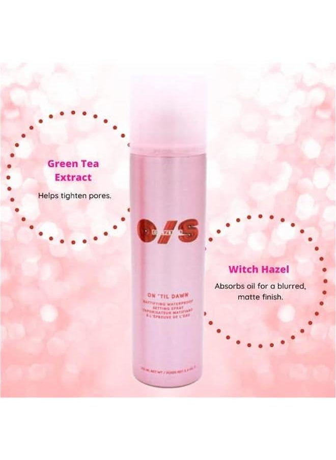 Arabest - One Size Patrick Starrr On 'Til Dawn Mattifying Waterproof Setting Spray for Long Lasting Face Makeup, All Day Matte Finish, Light Finishing Spray, 3.4 Ounce - Image 1