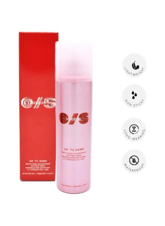 Arabest - One Size Patrick Starrr On 'Til Dawn Mattifying Waterproof Setting Spray for Long Lasting Face Makeup, All Day Matte Finish, Light Finishing Spray, 3.4 Ounce - Image 1