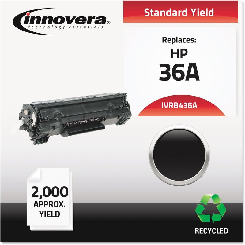 Innovera Remanufactured Toner CartridgeReplacement for CB436A 36A Black - Image 1