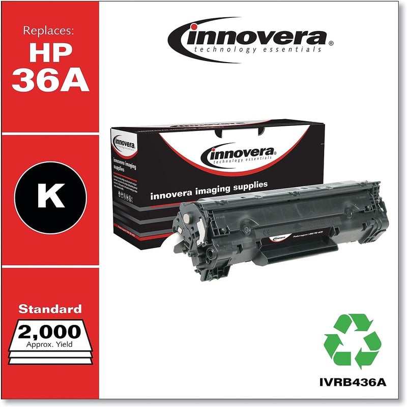Innovera Remanufactured Toner CartridgeReplacement for CB436A 36A Black - Image 2