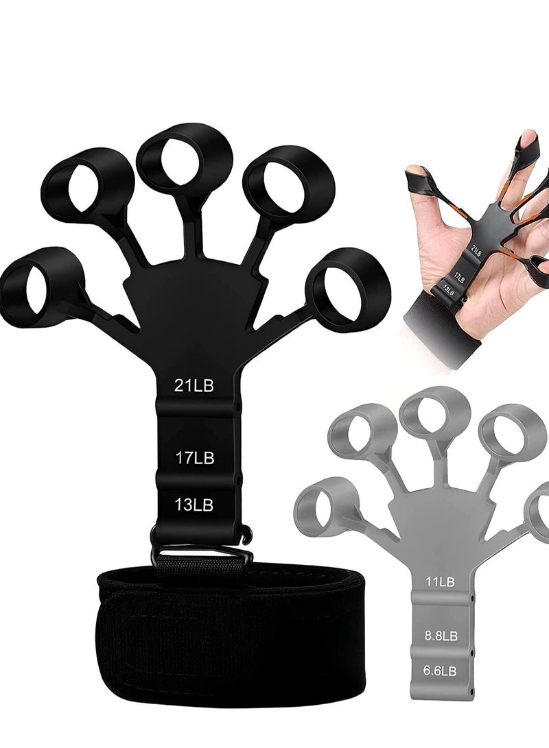 الكوتش مقوي للأصابع عالي الجودة، مدرب قوة قبضة اليد، مقوي قبضة يد الصبي، تمرين اليد، تمرين الأصابع وتقوية اليد، شريط تمديد لتدريب المعصم، قطعة واحدة - Image 1