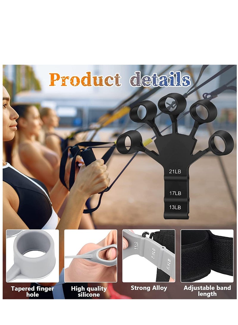 الكوتش مقوي للأصابع عالي الجودة، مدرب قوة قبضة اليد، مقوي قبضة يد الصبي، تمرين اليد، تمرين الأصابع وتقوية اليد، شريط تمديد لتدريب المعصم، قطعة واحدة - Image 3