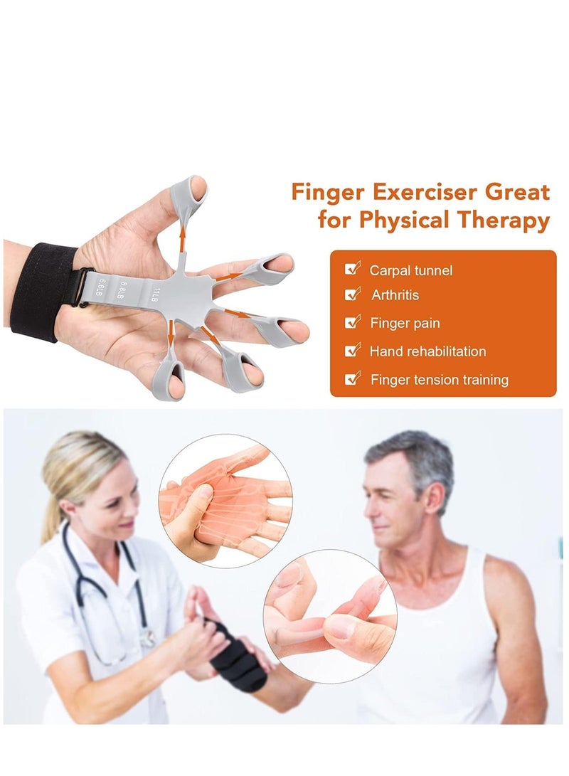 الكوتش مقوي للأصابع عالي الجودة، مدرب قوة قبضة اليد، مقوي قبضة يد الصبي، تمرين اليد، تمرين الأصابع وتقوية اليد، شريط تمديد لتدريب المعصم، قطعة واحدة - Image 4