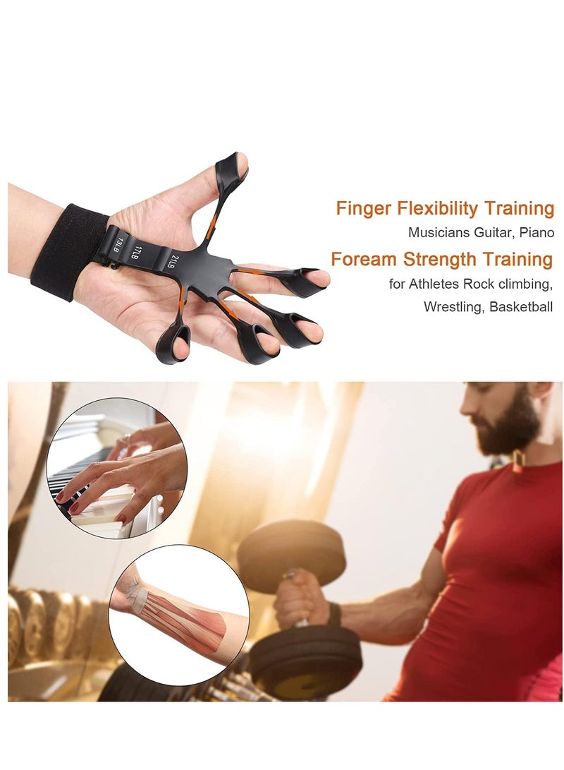 الكوتش مقوي للأصابع عالي الجودة، مدرب قوة قبضة اليد، مقوي قبضة يد الصبي، تمرين اليد، تمرين الأصابع وتقوية اليد، شريط تمديد لتدريب المعصم، قطعة واحدة - Image 2
